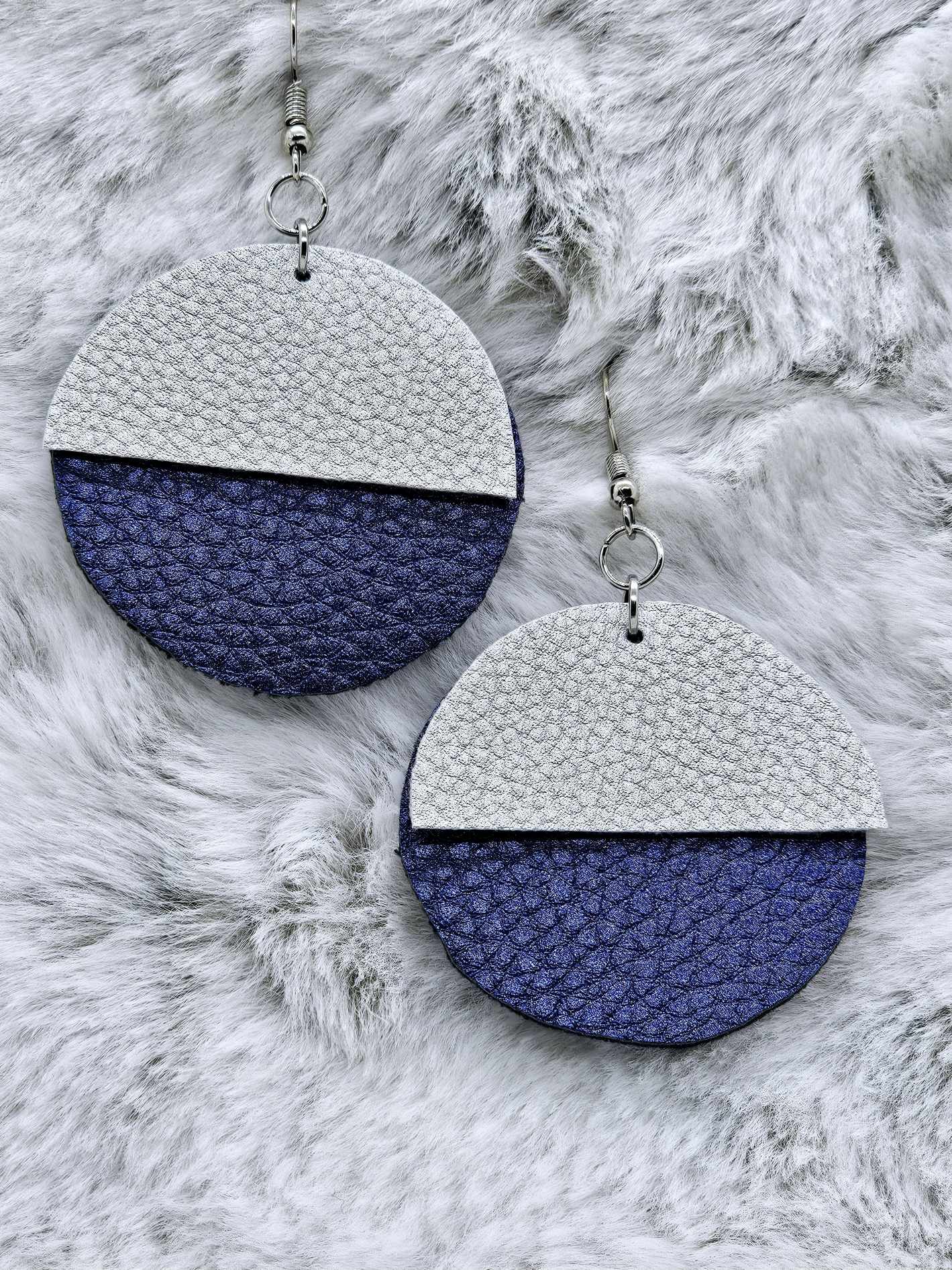 FAUX LEATHER EARRINGS