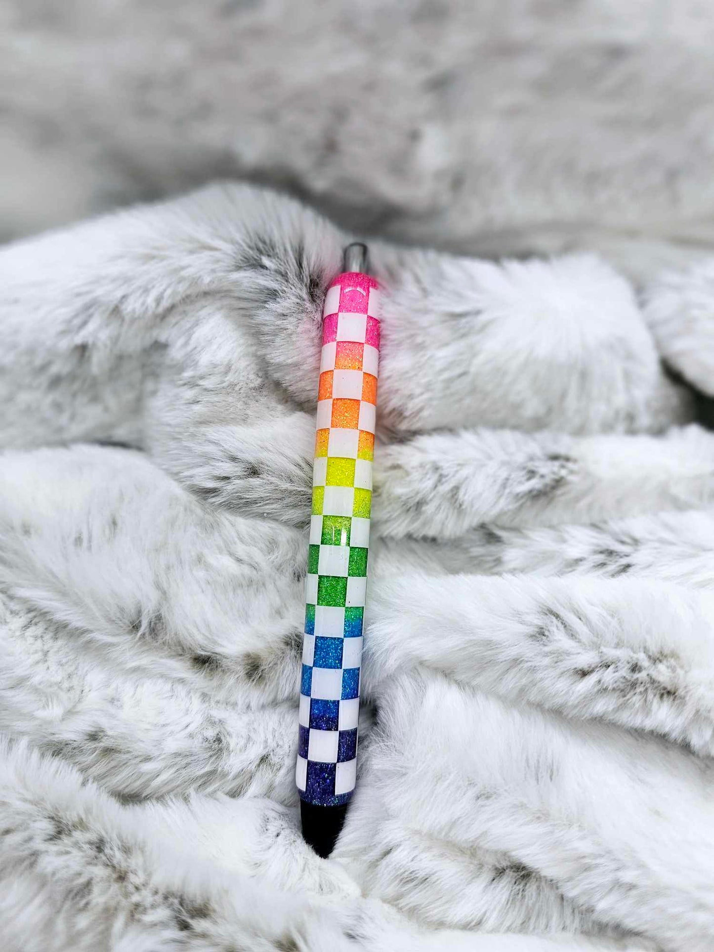 RAINBOW CHECKERED PEN