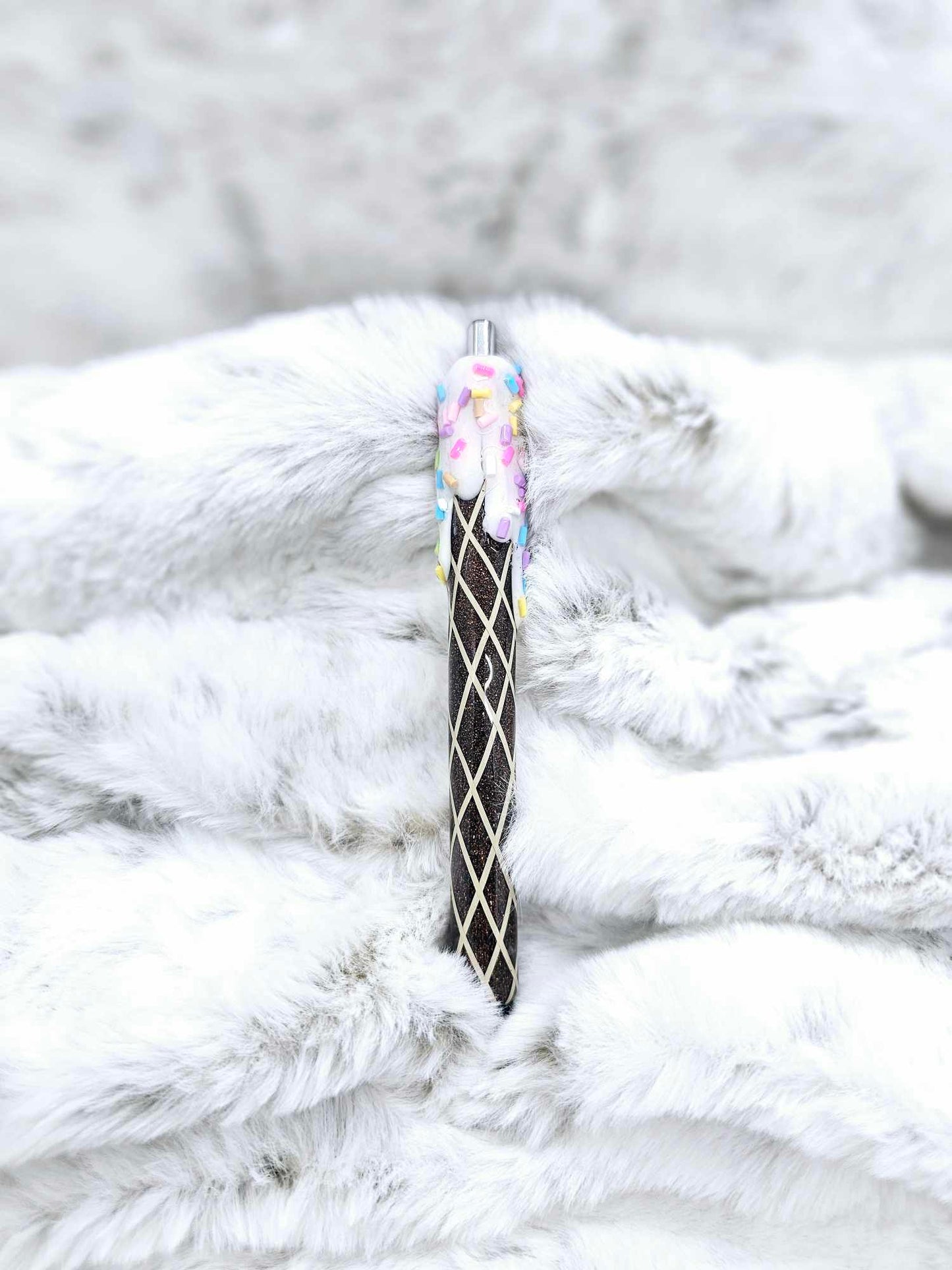ICE CREAM CONE WITH SPRINKLES PEN