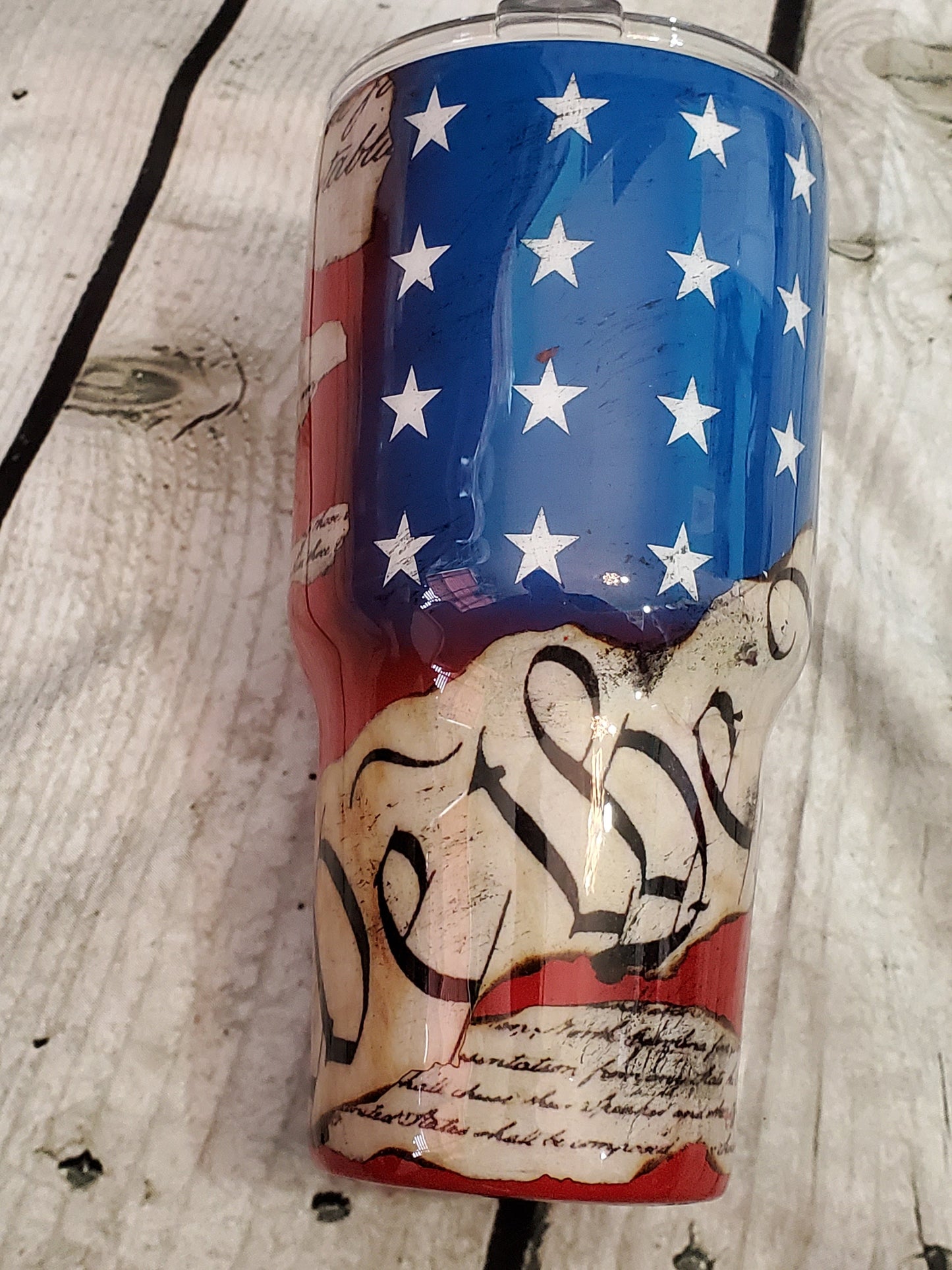WE THE PEOPLE DISTRESSED TUMBLER