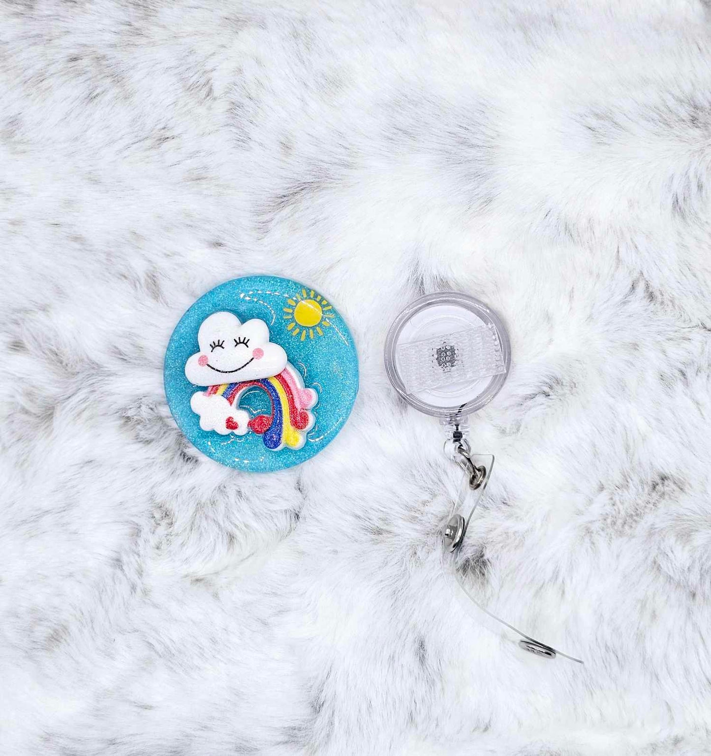 RAINBOW AND CLOUD 3D BADGE REEL