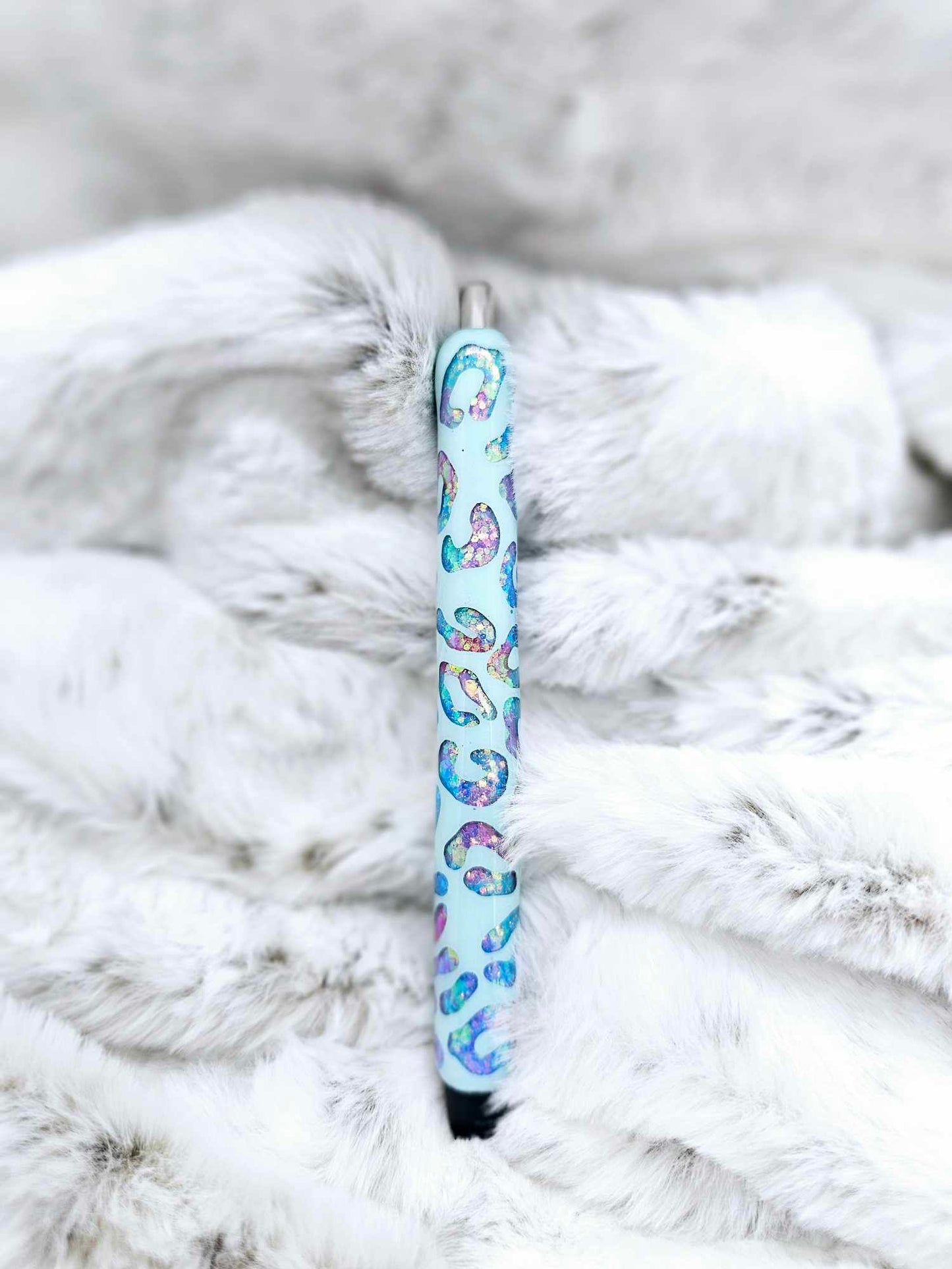 MULTICOLORED LEOPARD PRINT PEN