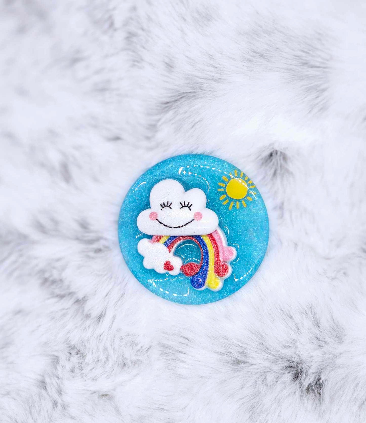 RAINBOW AND CLOUD 3D BADGE REEL