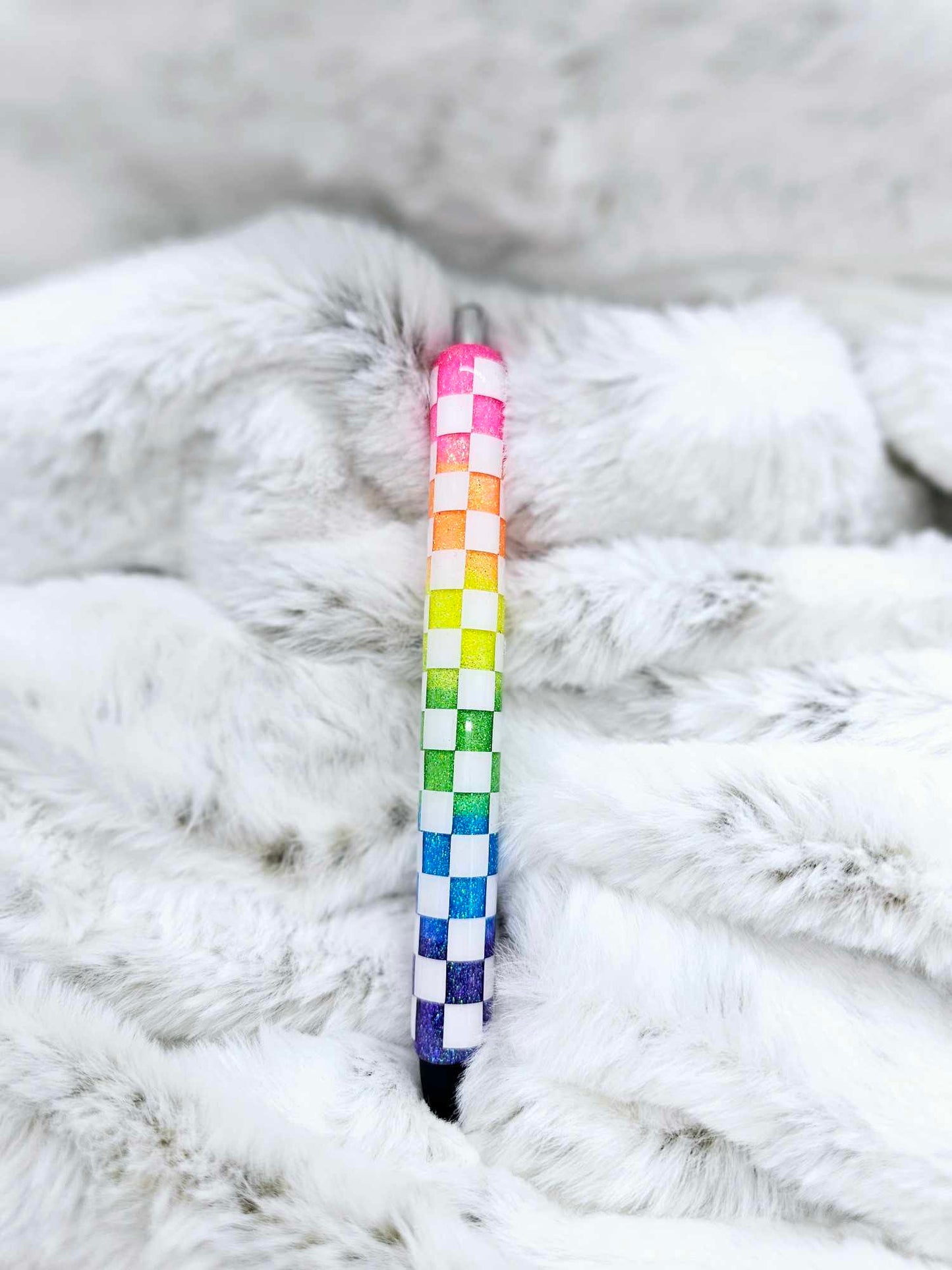 RAINBOW CHECKERED PEN