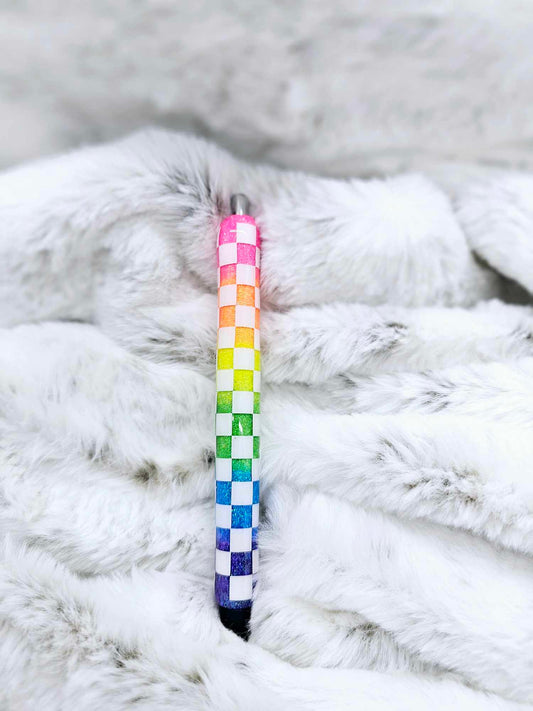 RAINBOW CHECKERED PEN