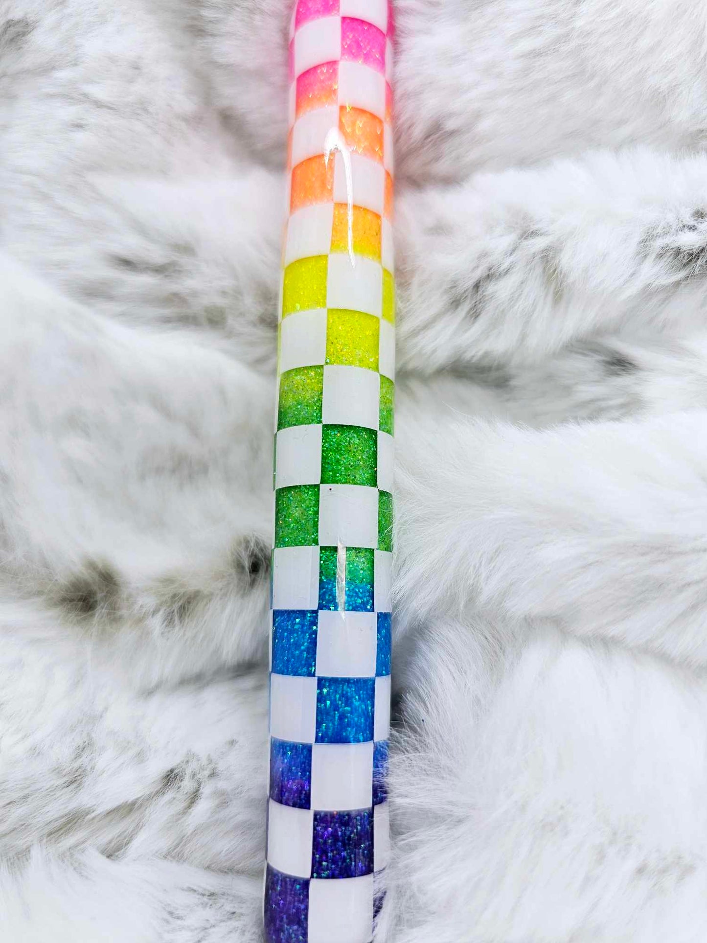 RAINBOW CHECKERED PEN