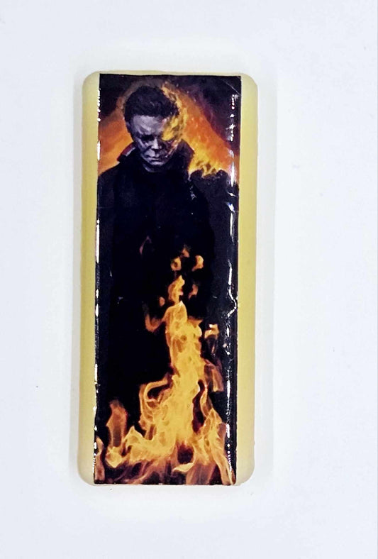MICHAEL MYERS GLOW IN THE DARK BADGE REEL
