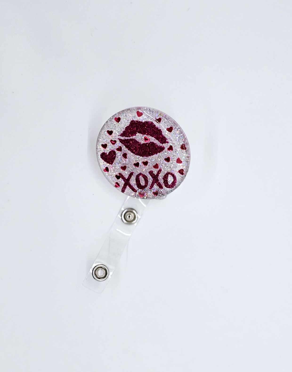 XOXO VALENTINES BADGE REEL