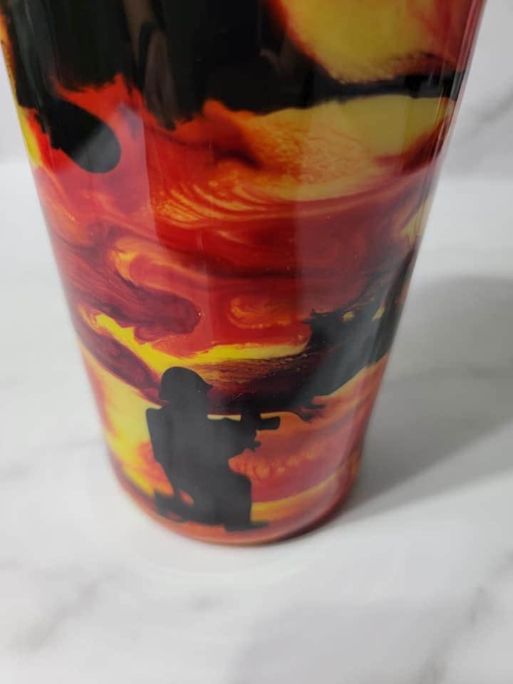 FIREFIGHTER TUMBLER W/SILHOUETTES