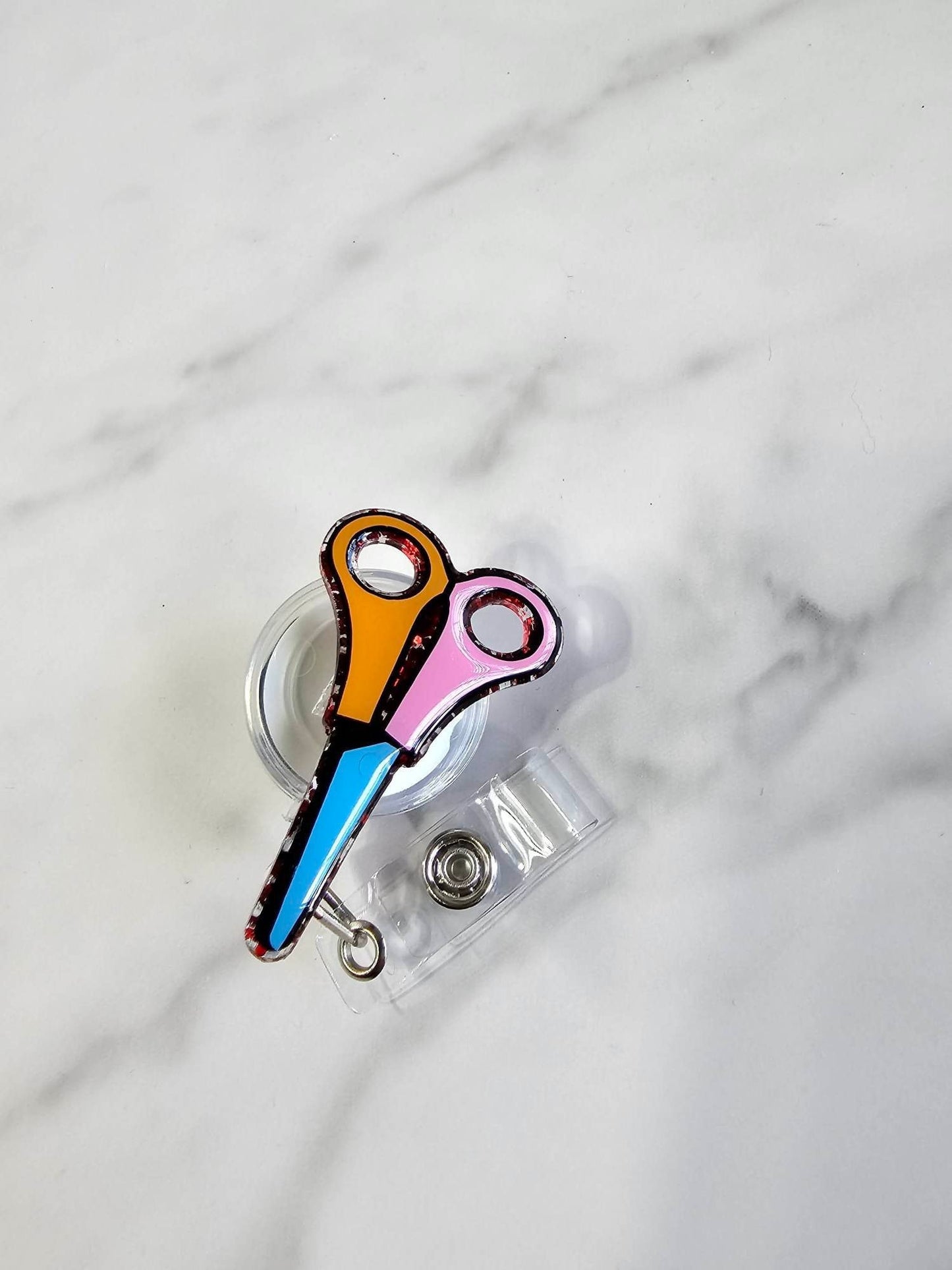 SCISSORS BADGE REEL