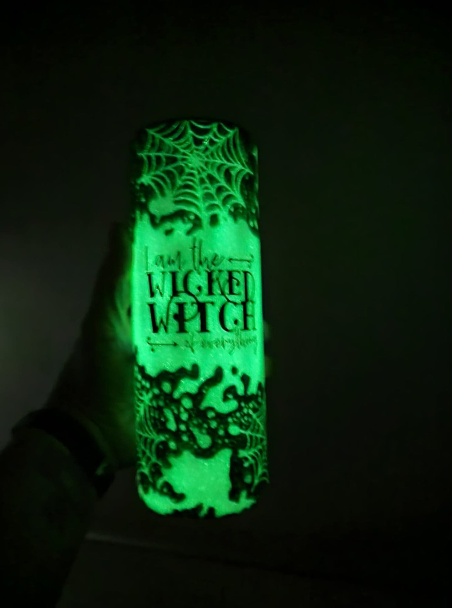 WICKED WITCH OF EVERYTHING GLOW IN THE DARK TUMBLER