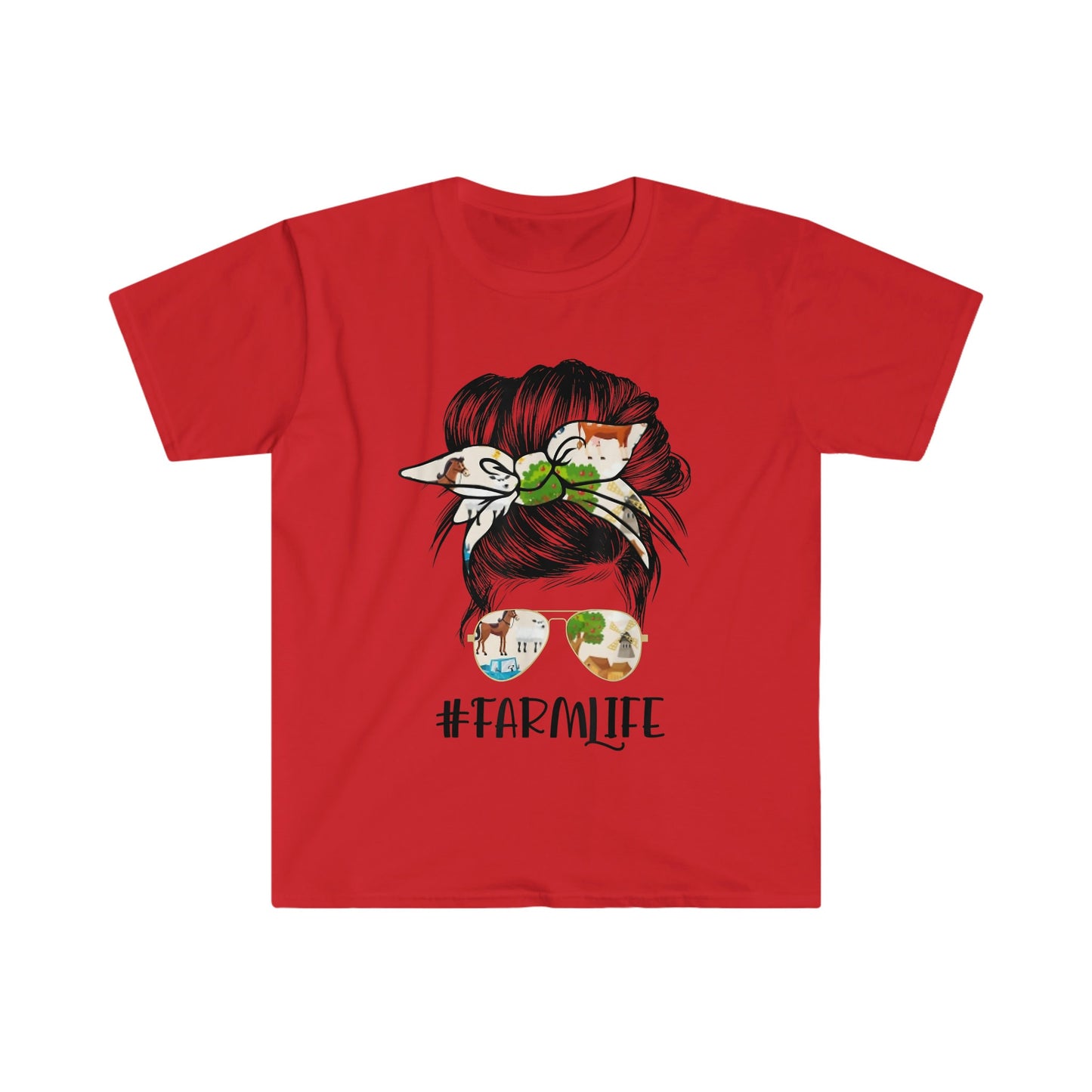 MESSY BUN FARM LIFE T-SHIRT