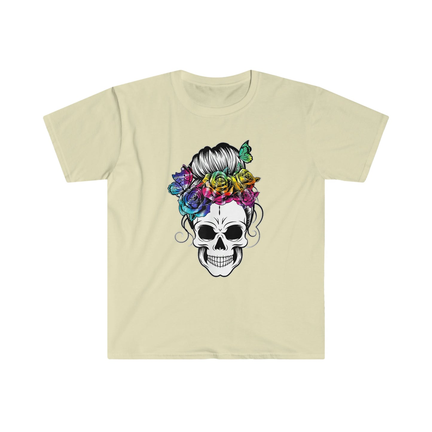 MESSY BUN SKULL T-SHIRT