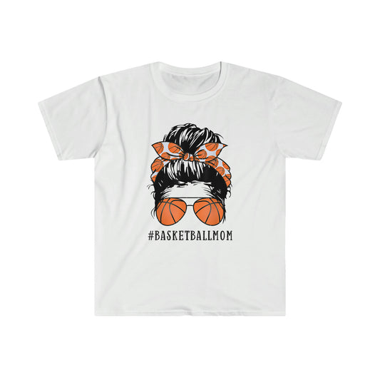 MESSY BUN BASKETBALL MOM T-SHIRT