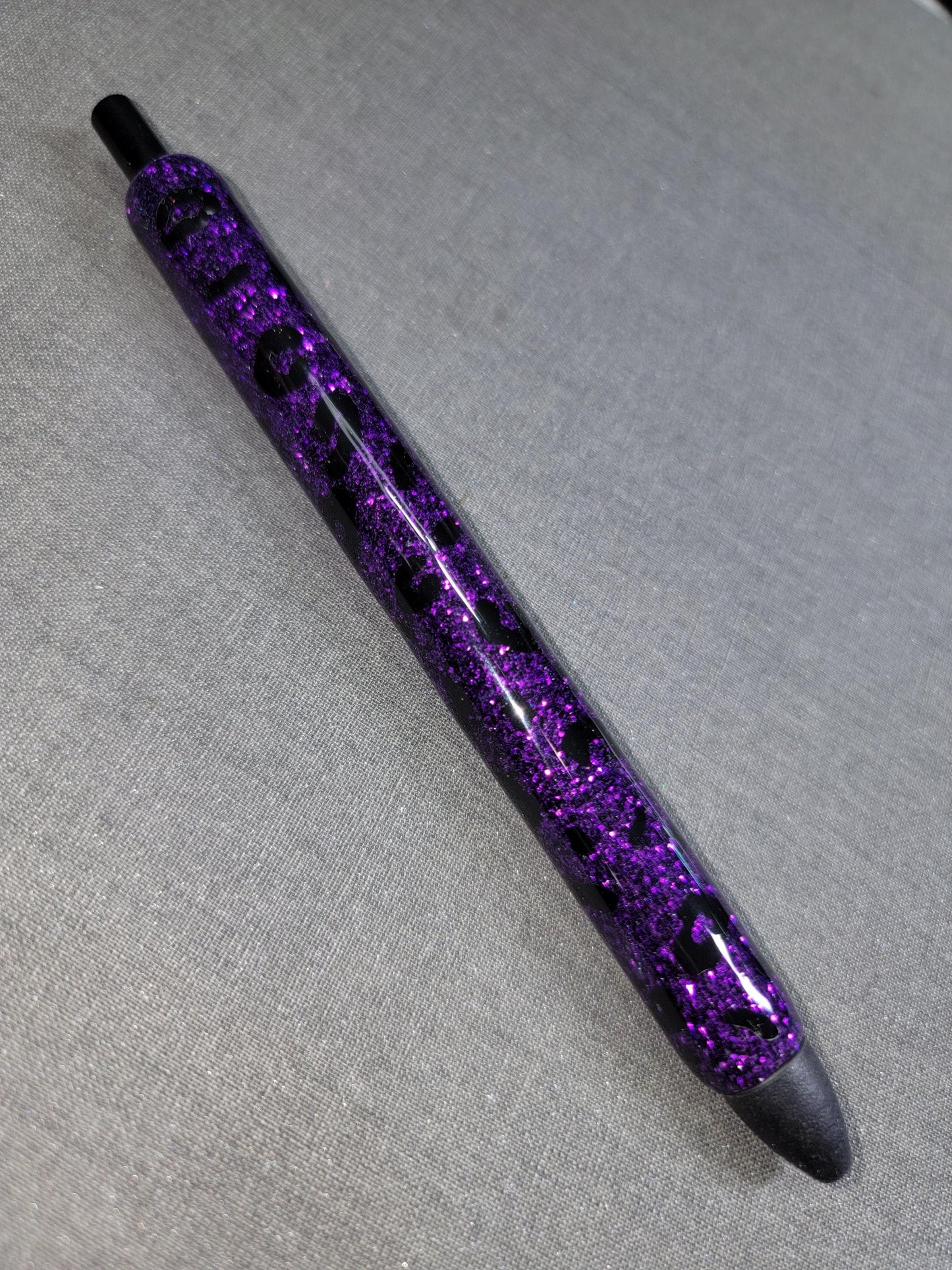 GLITTER WITH LEOPARD PRINT EPOXY PEN