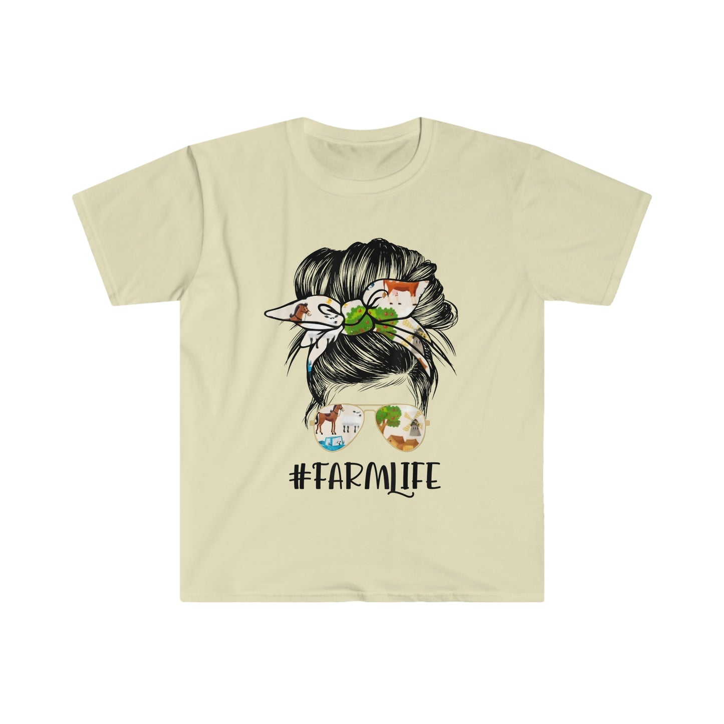 MESSY BUN FARM LIFE T-SHIRT