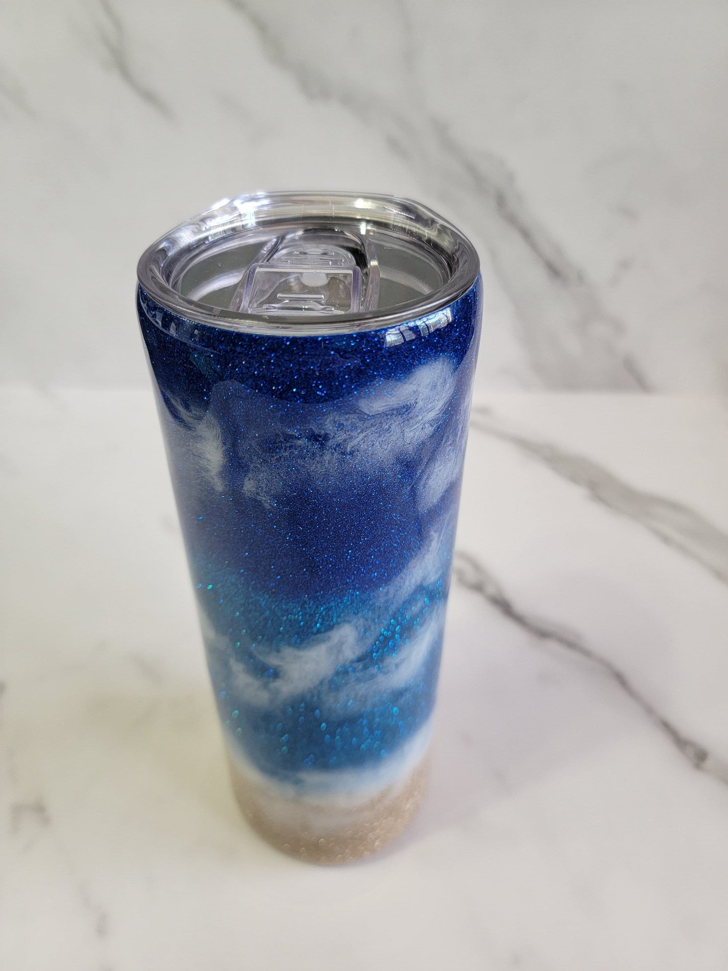 GLITTER BEACH TUMBLER