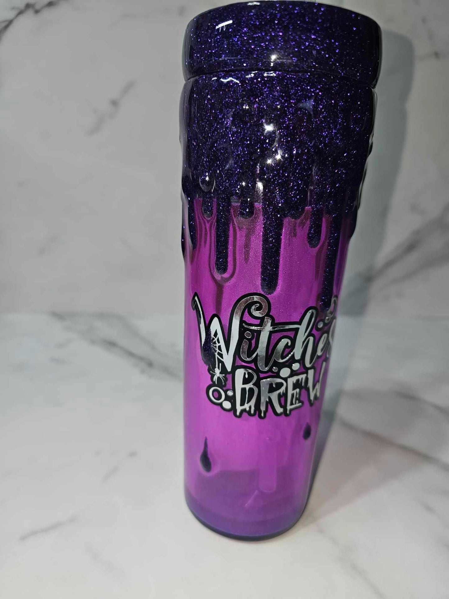 WITCHES BREW SNOW GLOBE WITH DRIPS TUMBLER