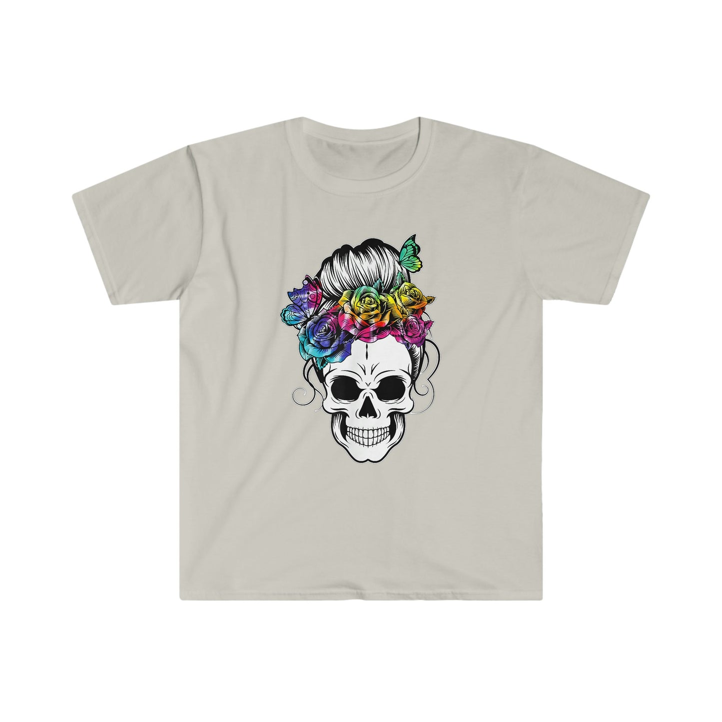 MESSY BUN SKULL T-SHIRT