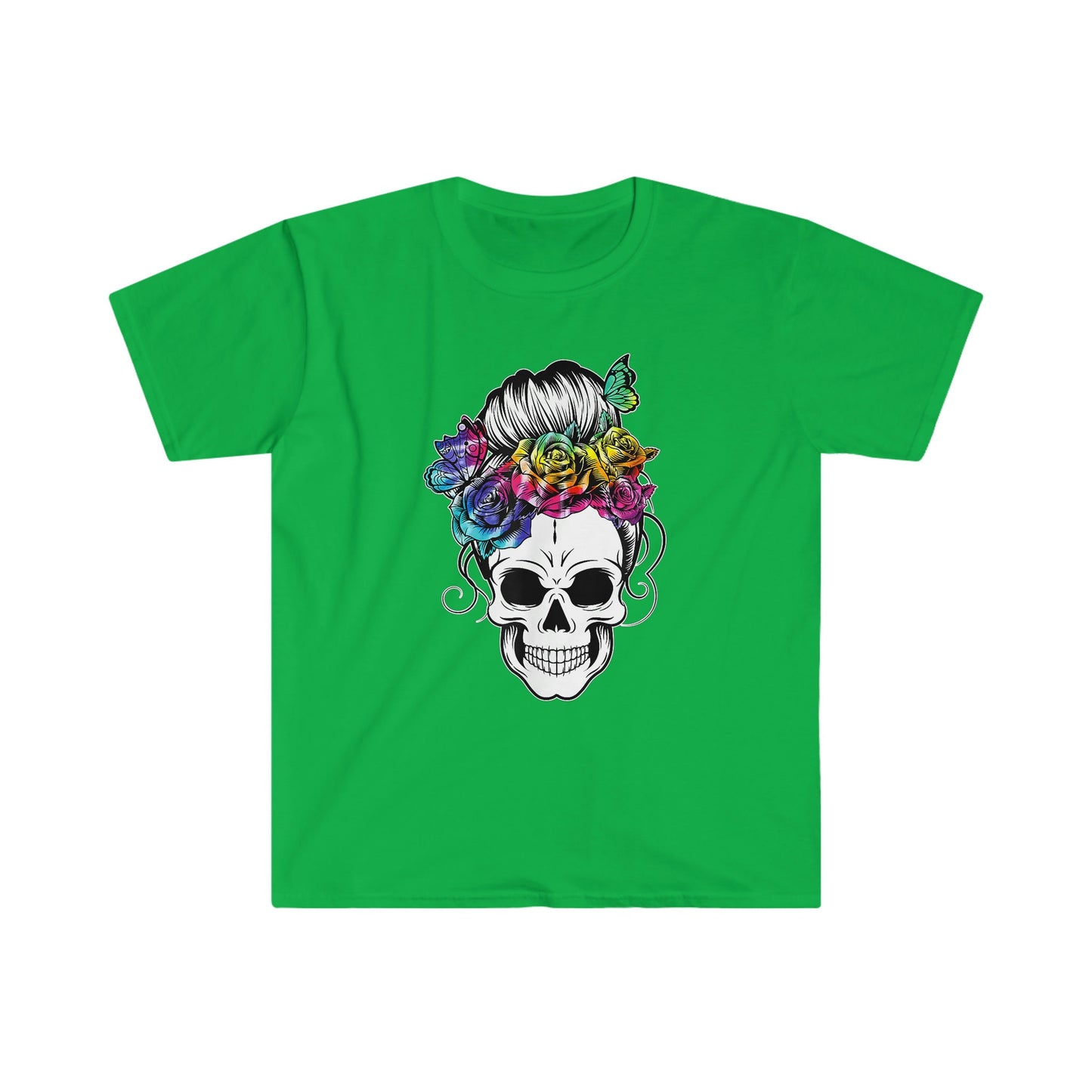 MESSY BUN SKULL T-SHIRT