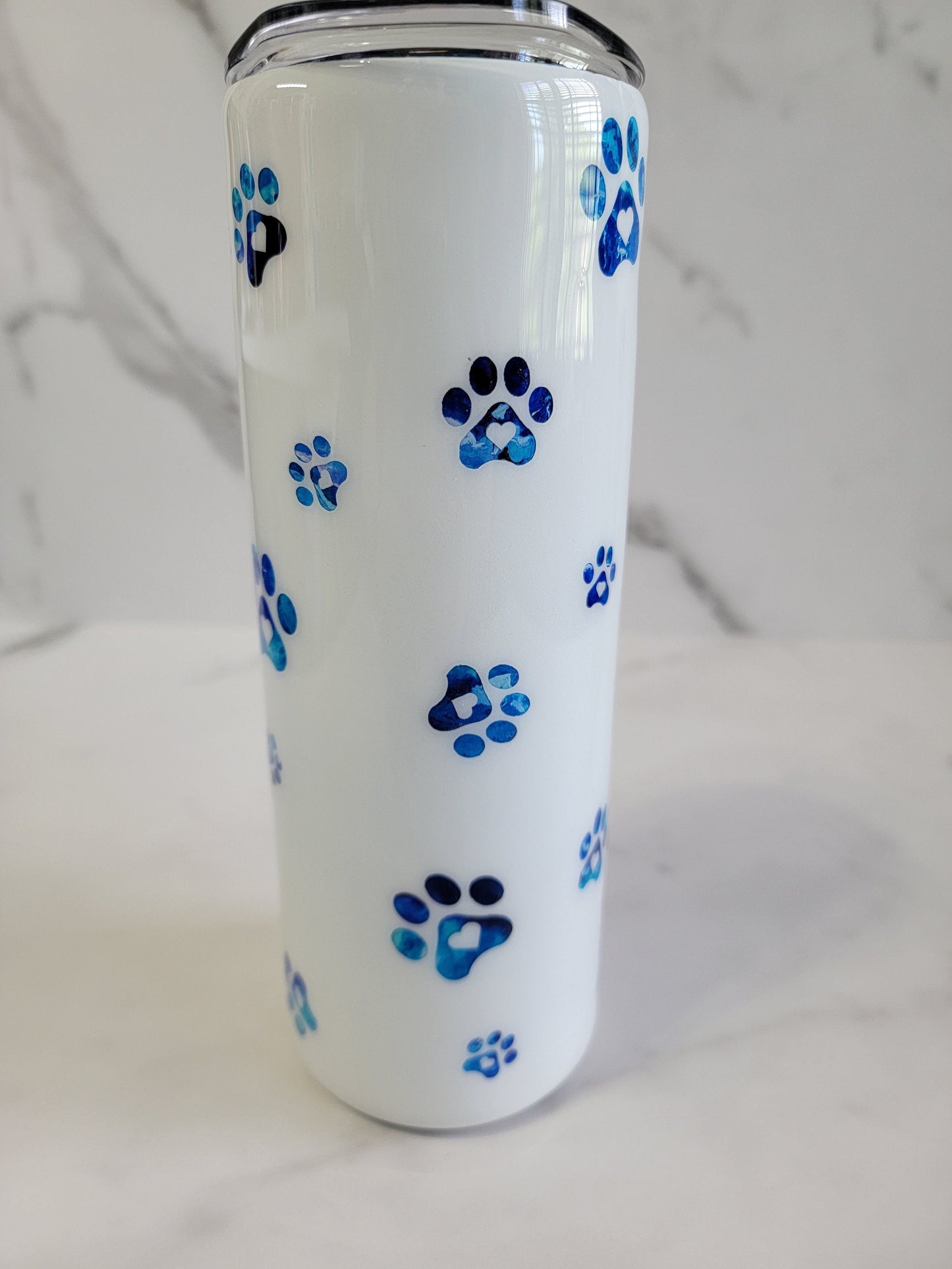 PAW PRINT AND HEARTS TUMBLER