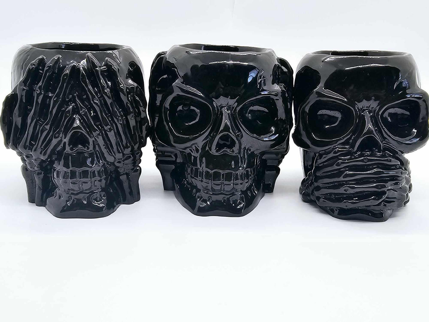 SEE, HEAR, SPEAK NO EVIL EPOXY PLANTER/SHOT GLASSES