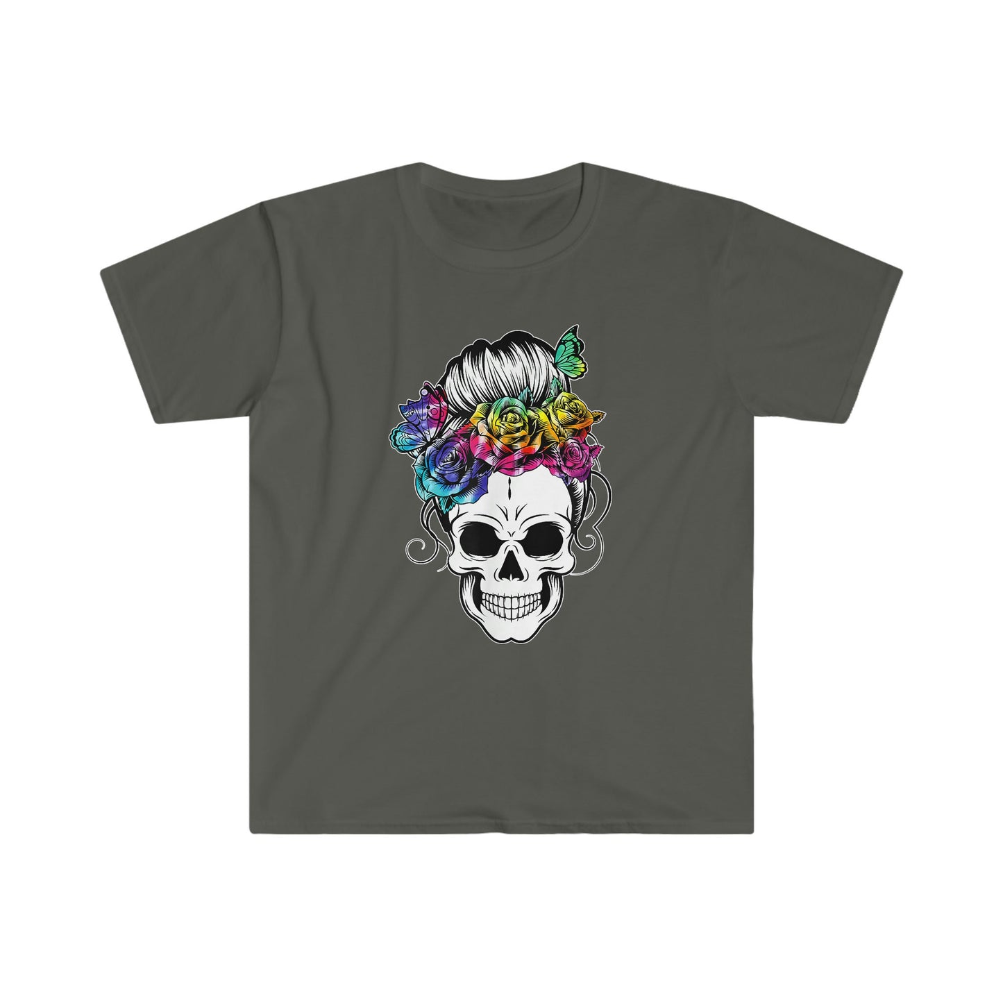 MESSY BUN SKULL T-SHIRT