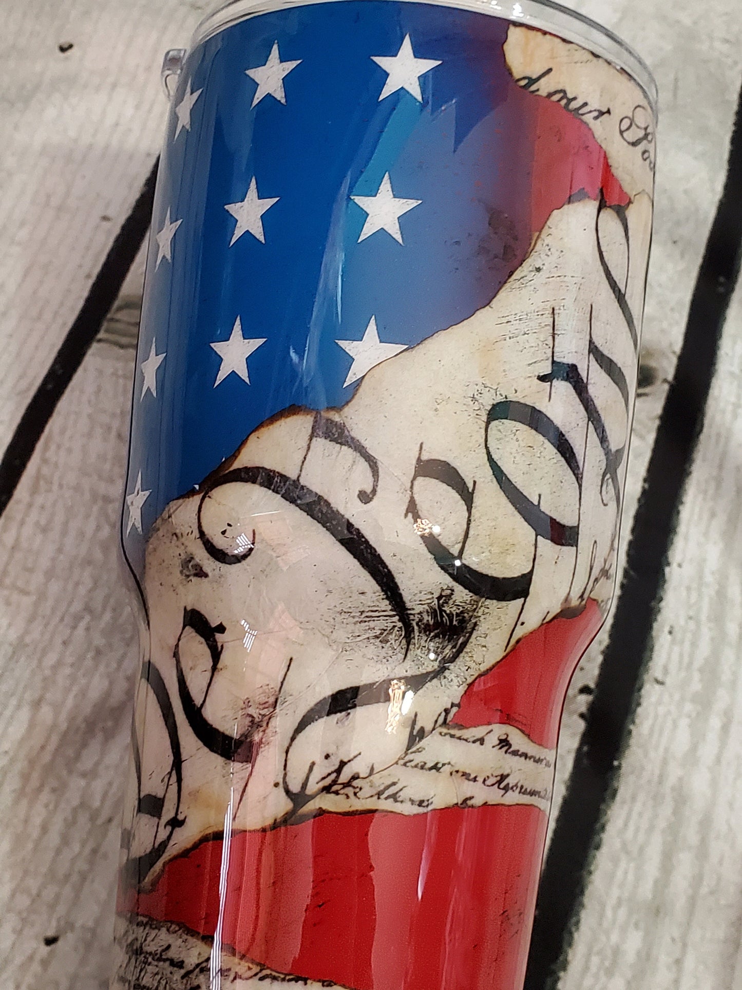 WE THE PEOPLE DISTRESSED TUMBLER