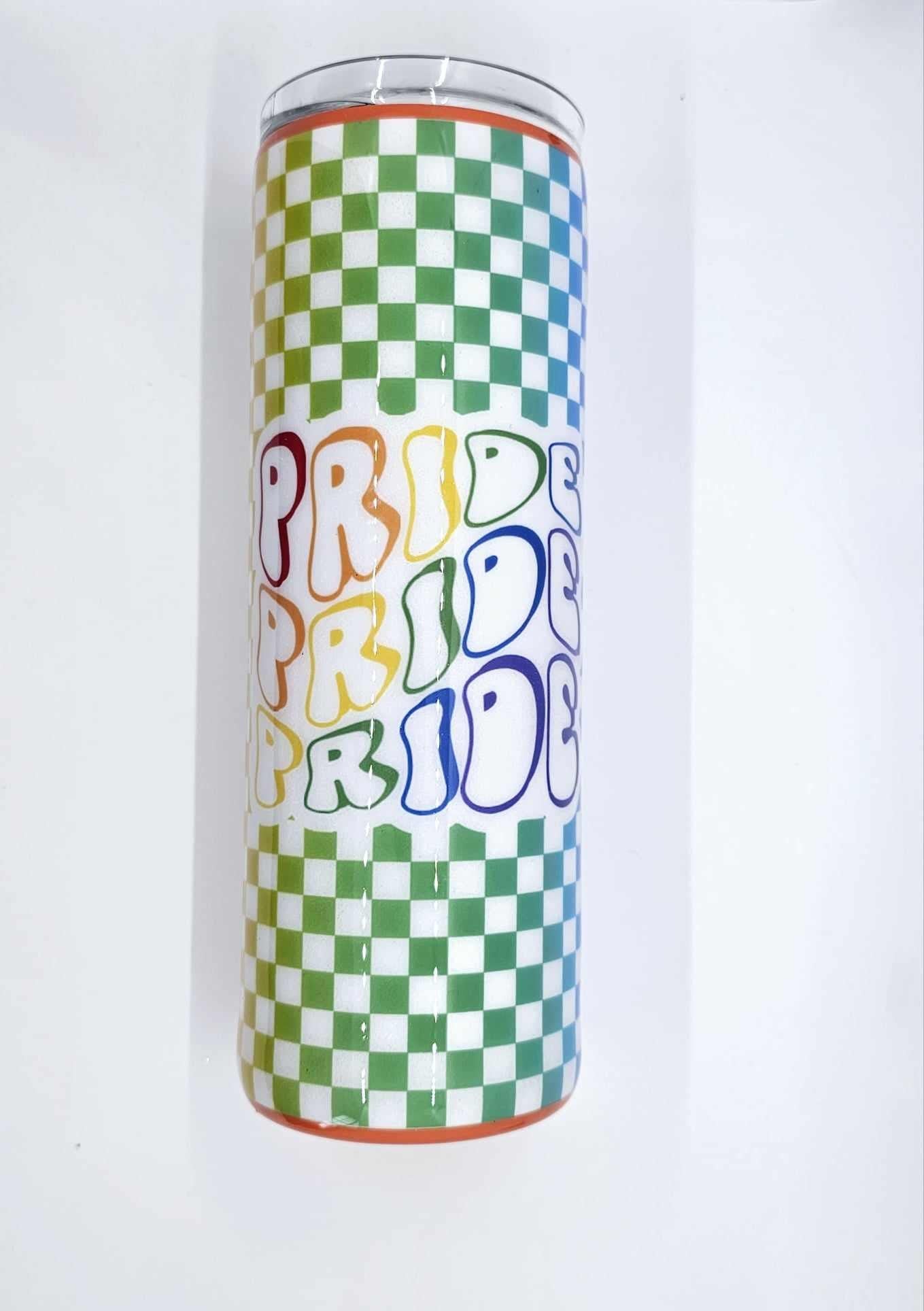 PRIDE CHECKERED TUMBLER