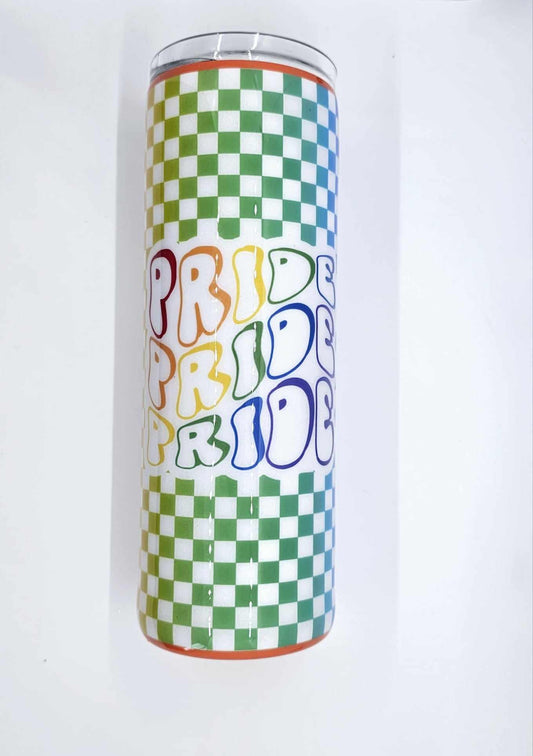 PRIDE CHECKERED TUMBLER