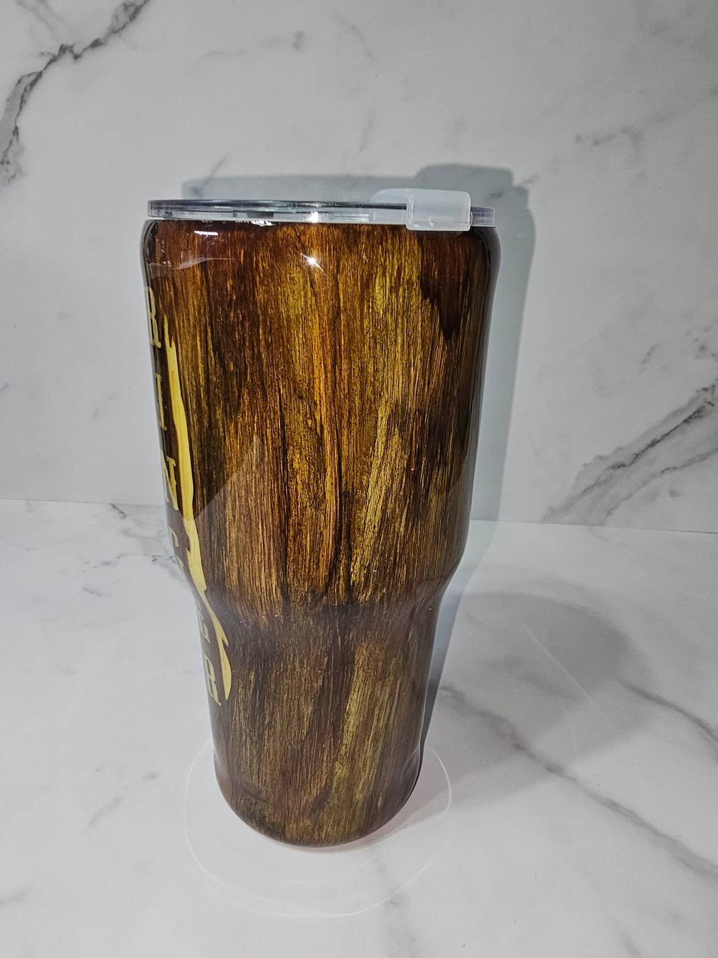 RINGER TWO TONED WOODGRAIN TUMBLER