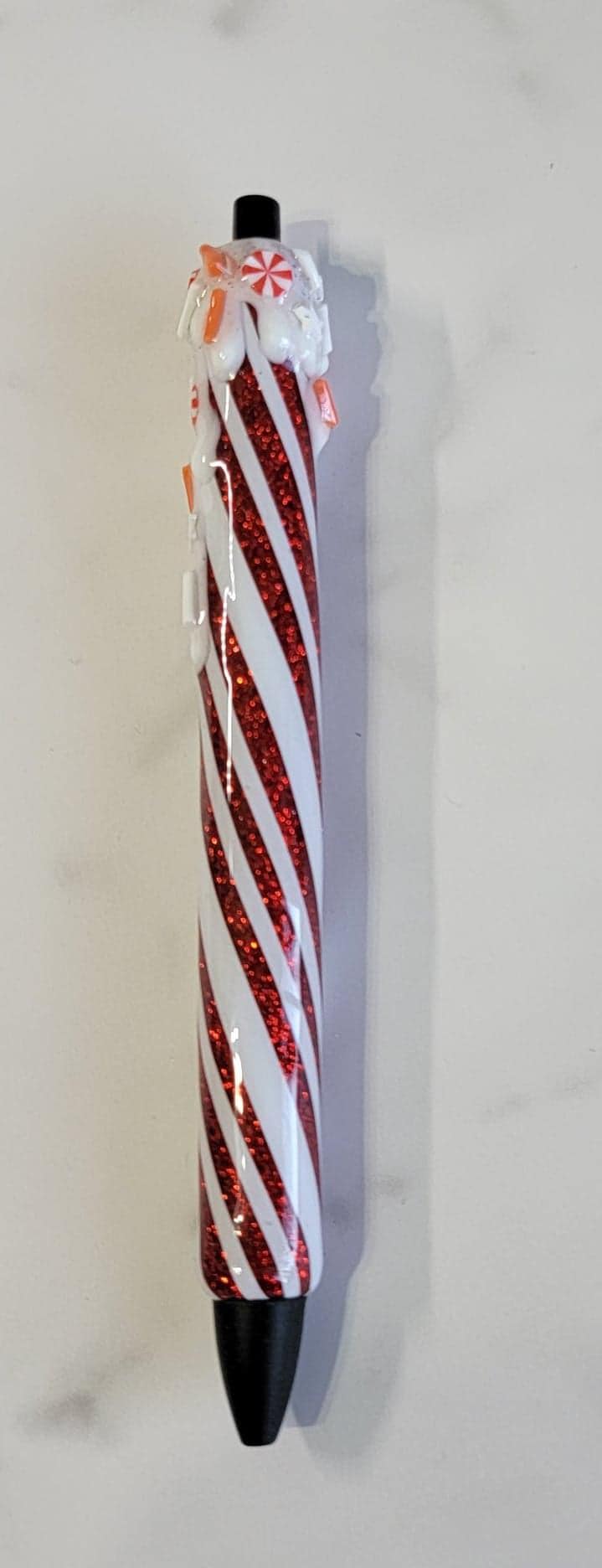 CANDY CANE WITH DRIP AND SPRINKLES EPOXY PEN