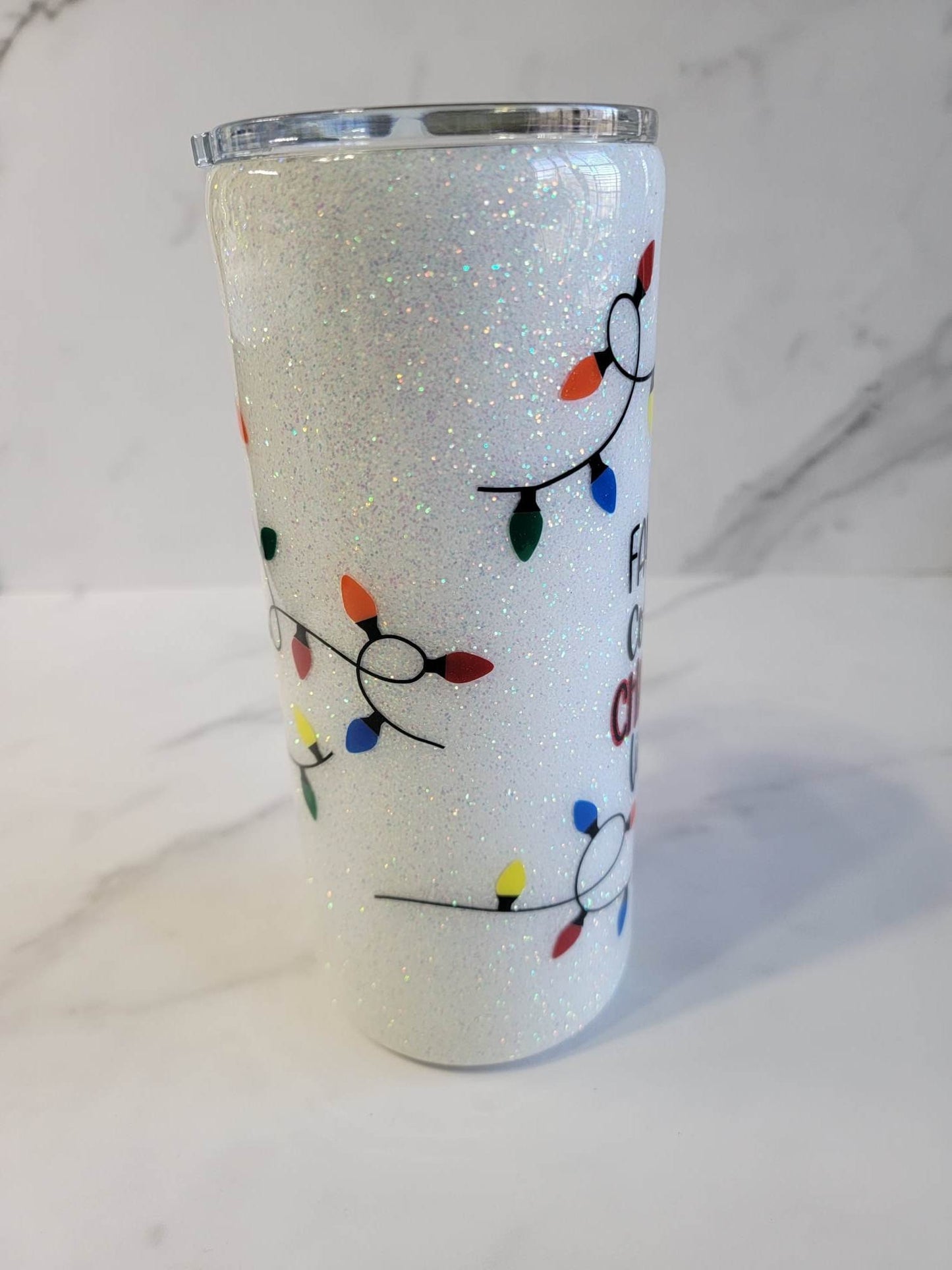 MY FAVORITE COLOR IS CHRISTMAS LIGHTS TUMBLER