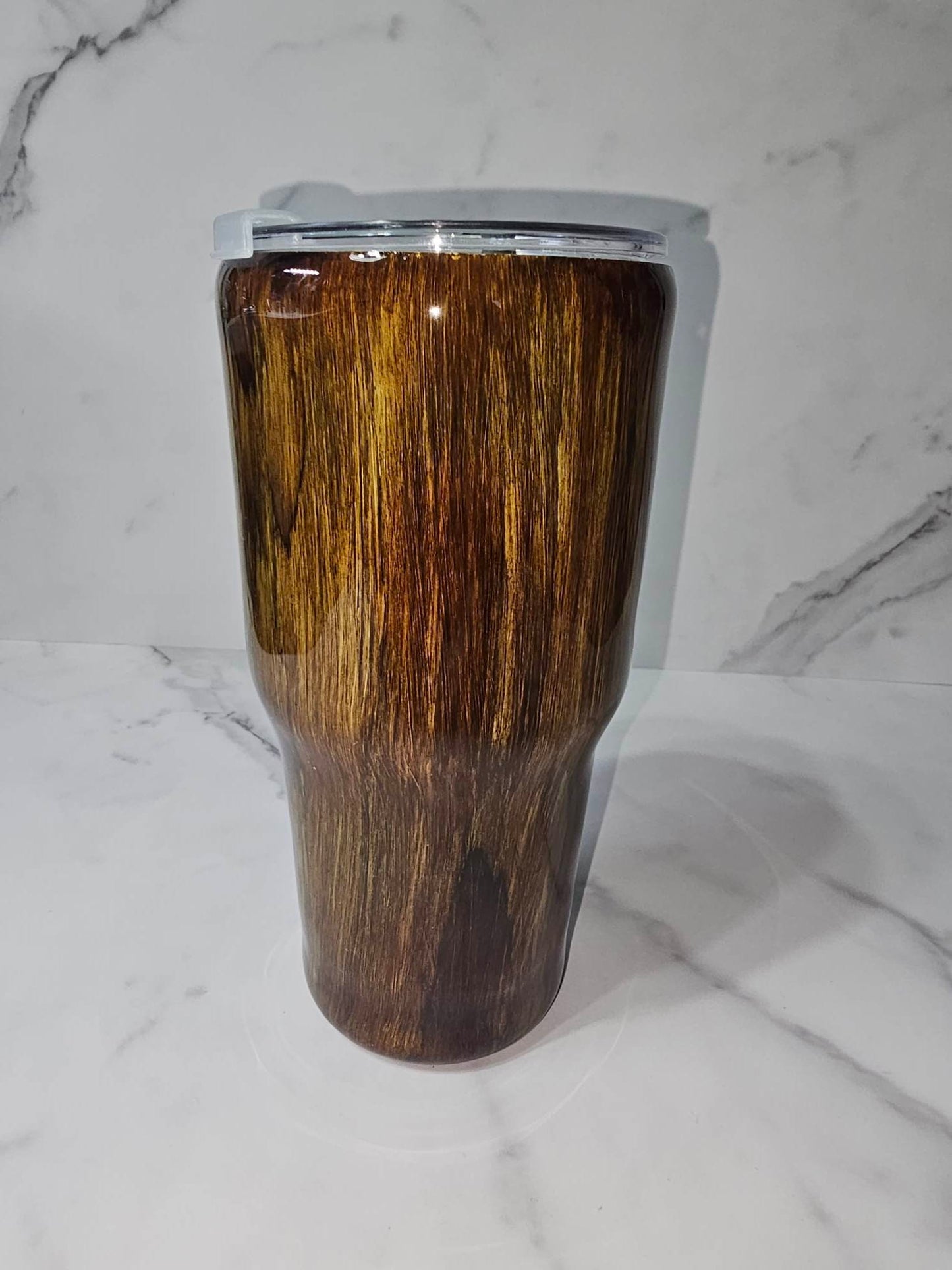 RINGER TWO TONED WOODGRAIN TUMBLER
