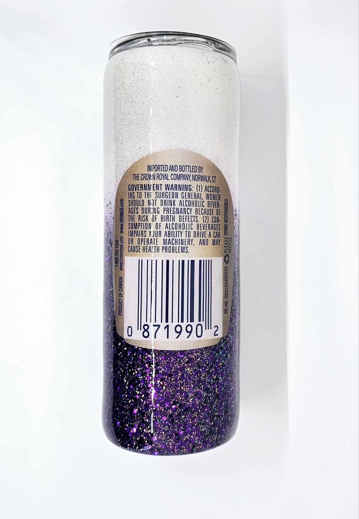 CROWN ROYAL GLITTER TUMBLER