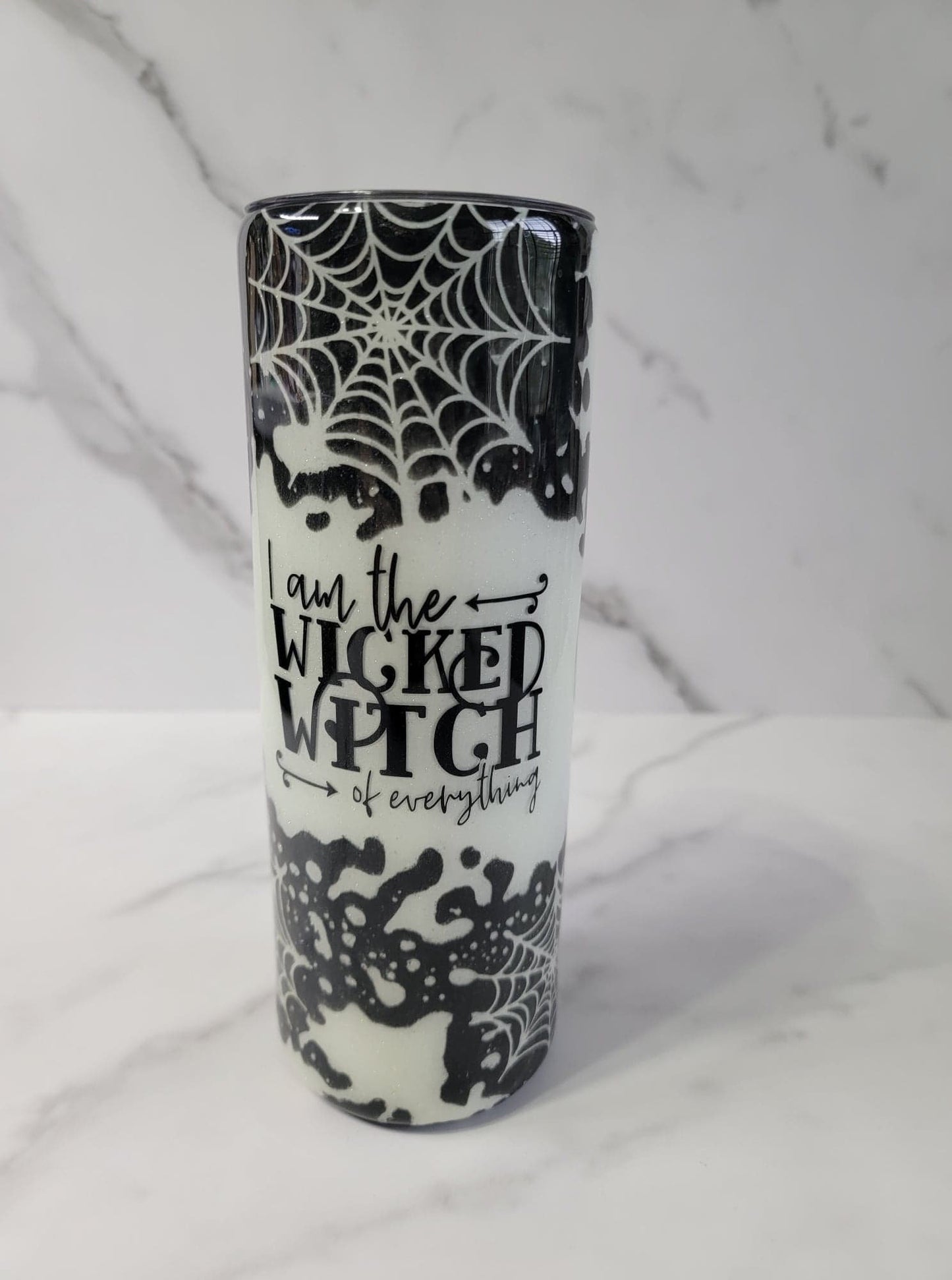 WICKED WITCH OF EVERYTHING GLOW IN THE DARK TUMBLER