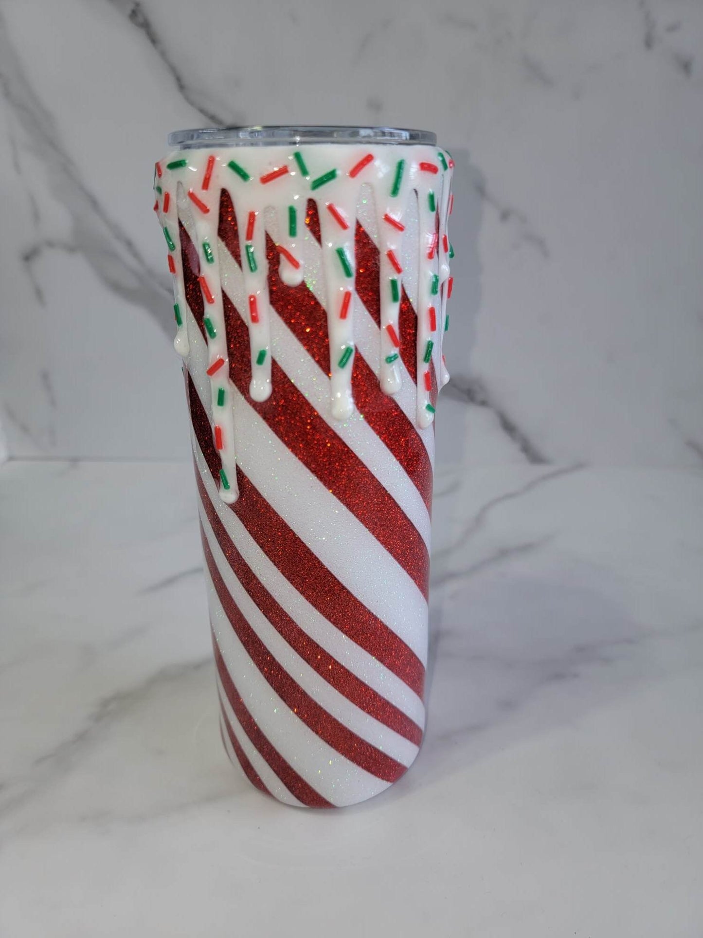 SWEET BUT A LITTLE TWISTED CANDY WITH DRIPS TUMBLER