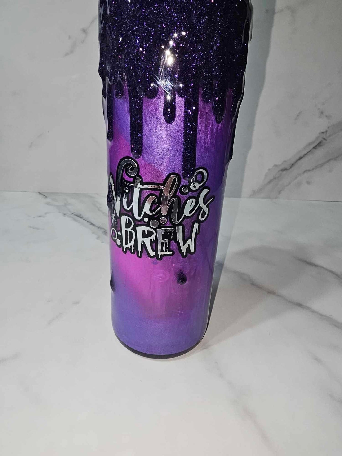 WITCHES BREW SNOW GLOBE WITH DRIPS TUMBLER