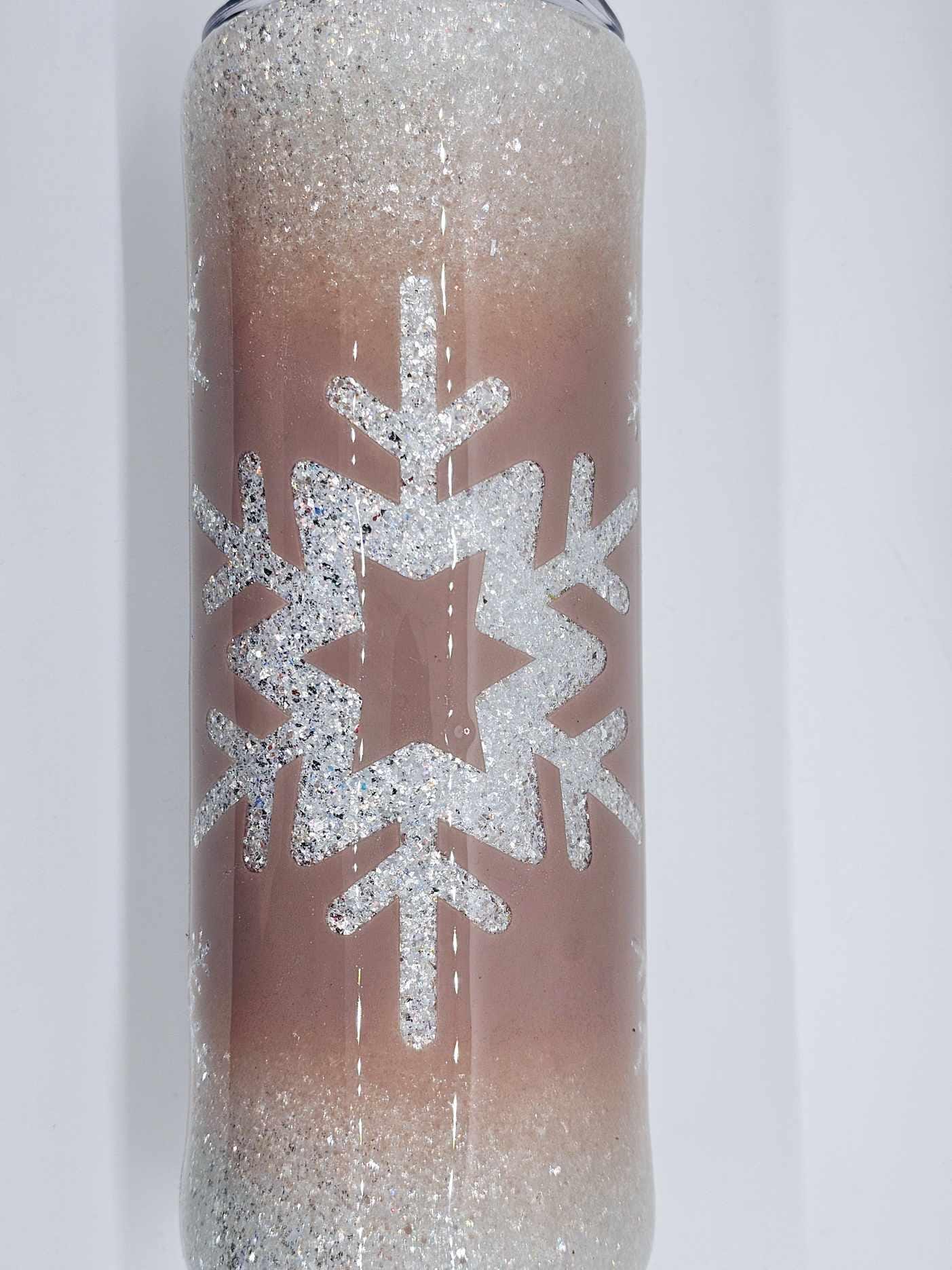 BLUSH SNOWFLAKES TUMBLER