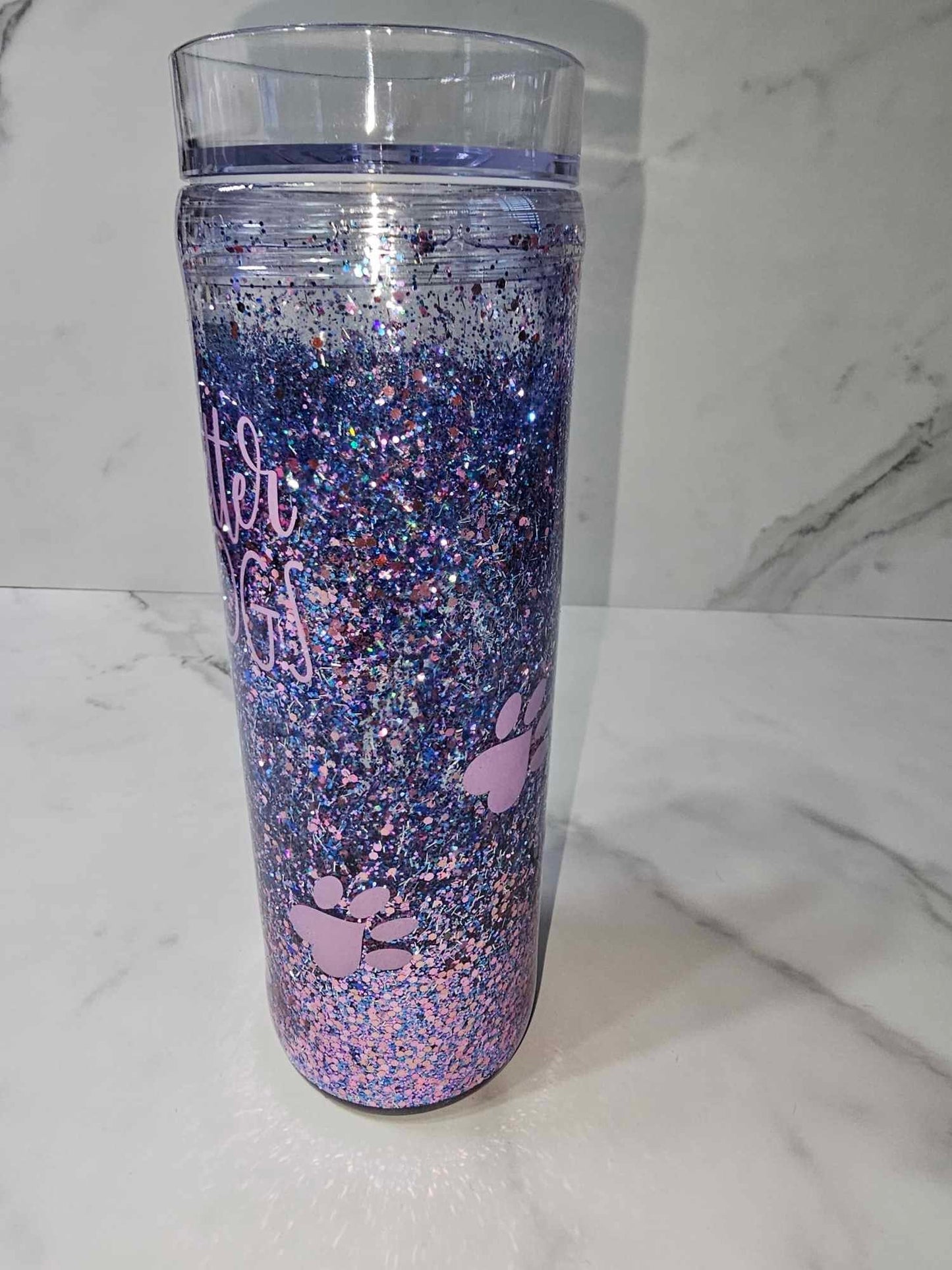 LIFE IS BETTER WITH DOGS SNOW GLOBE TUMBLER