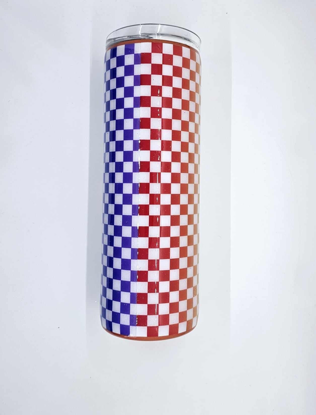 PRIDE CHECKERED TUMBLER