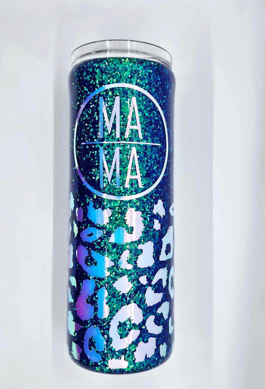 MAMA LEOPARD PRINT TUMBLER
