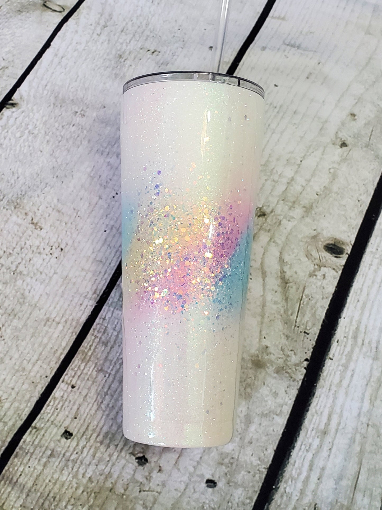 UNICORN BURST GLITTER TUMBLER