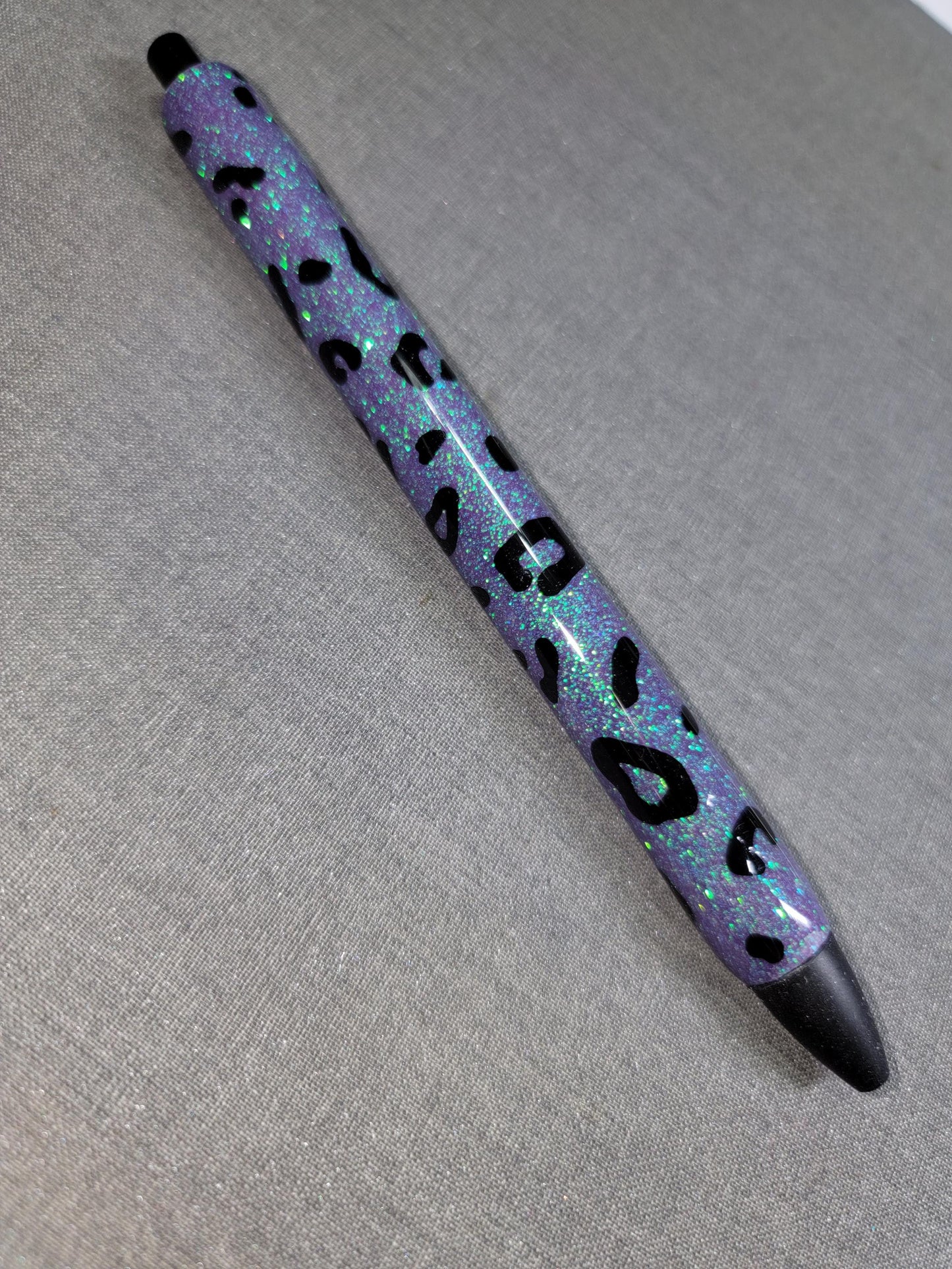 GLITTER WITH LEOPARD PRINT EPOXY PEN