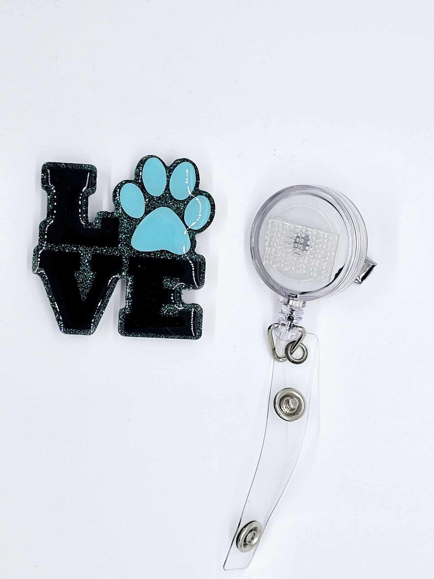 LOVE PAW PRINT BADGE REEL