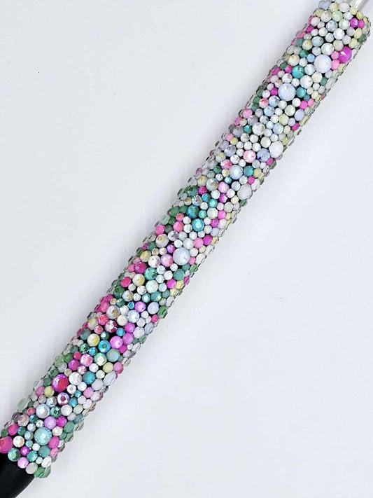 ROUND RHINESTONE GLOW IN THE DARK PEN