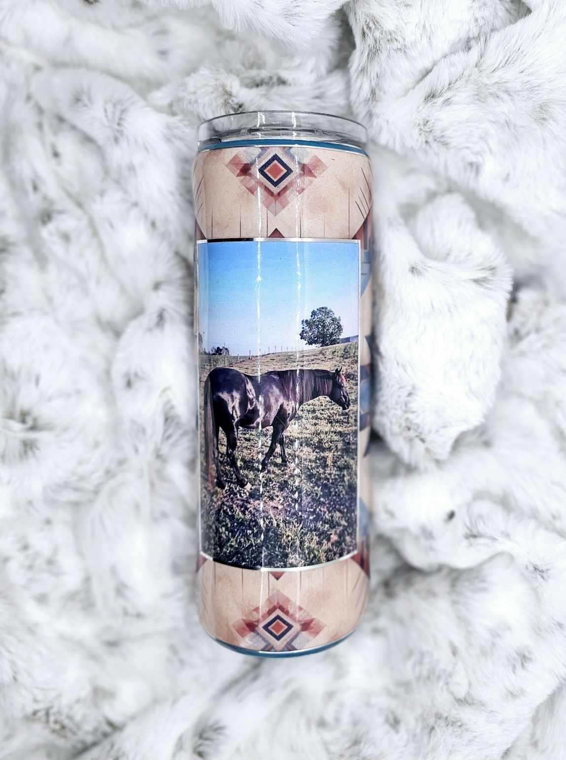 WESTERN STYLE TUMBLER WITH PERSONALIZED PICTURE