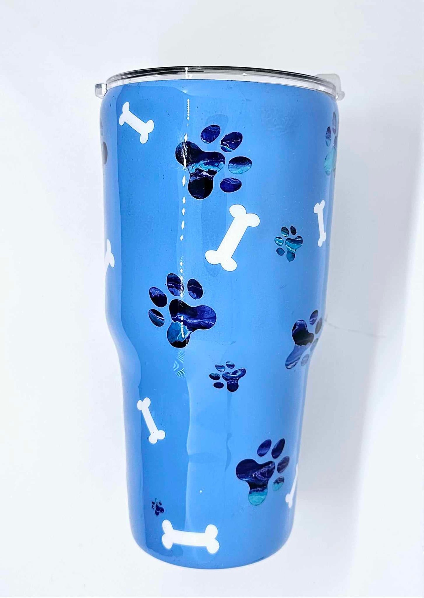 PAW PRINT AND BONE TUMBLER