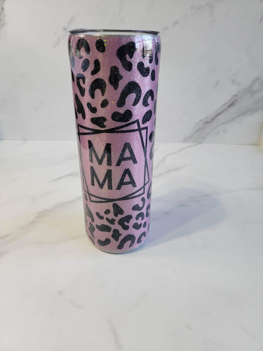 MAMA LEOPARD PRINT TUMBLER