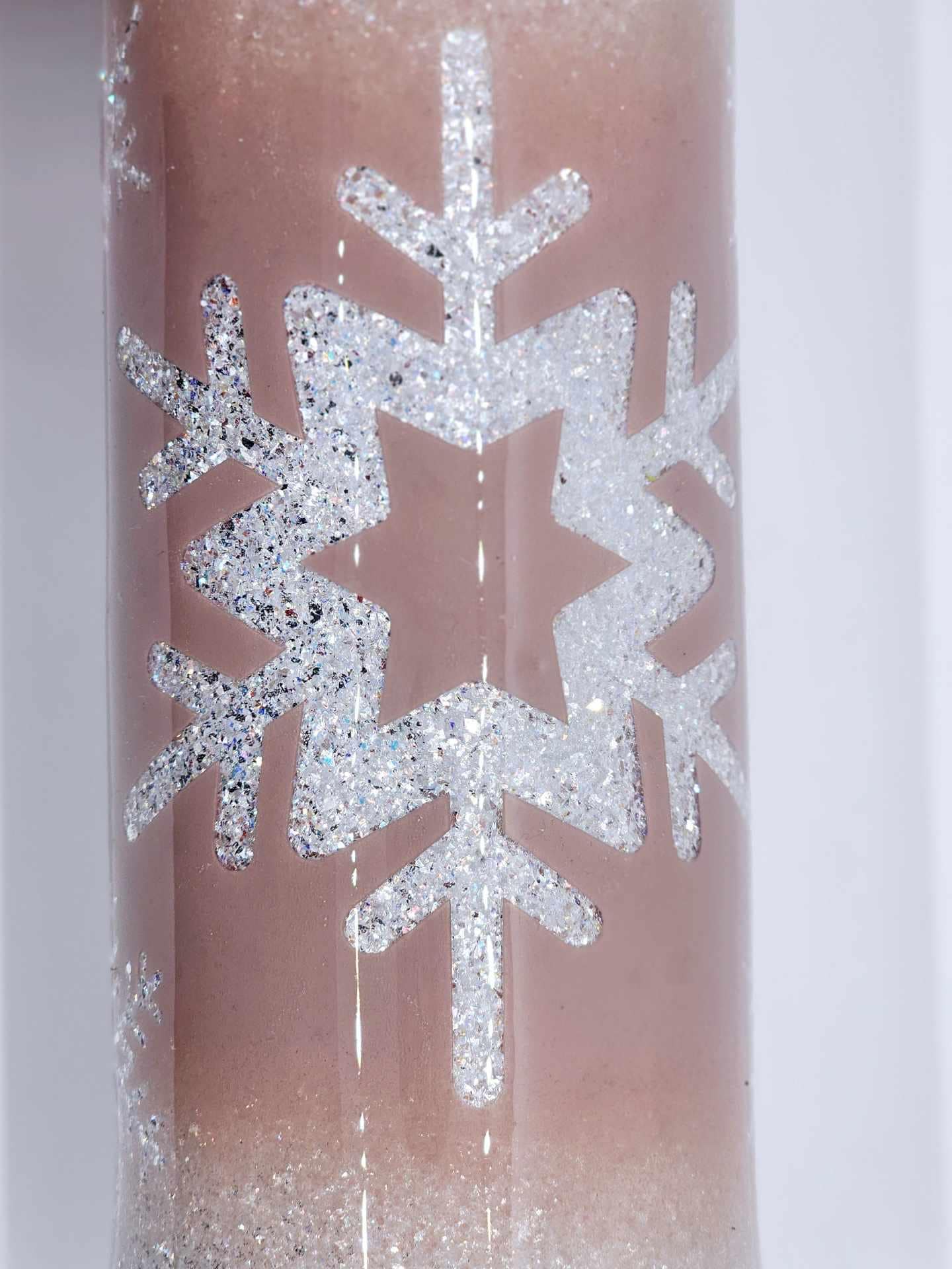 BLUSH SNOWFLAKES TUMBLER